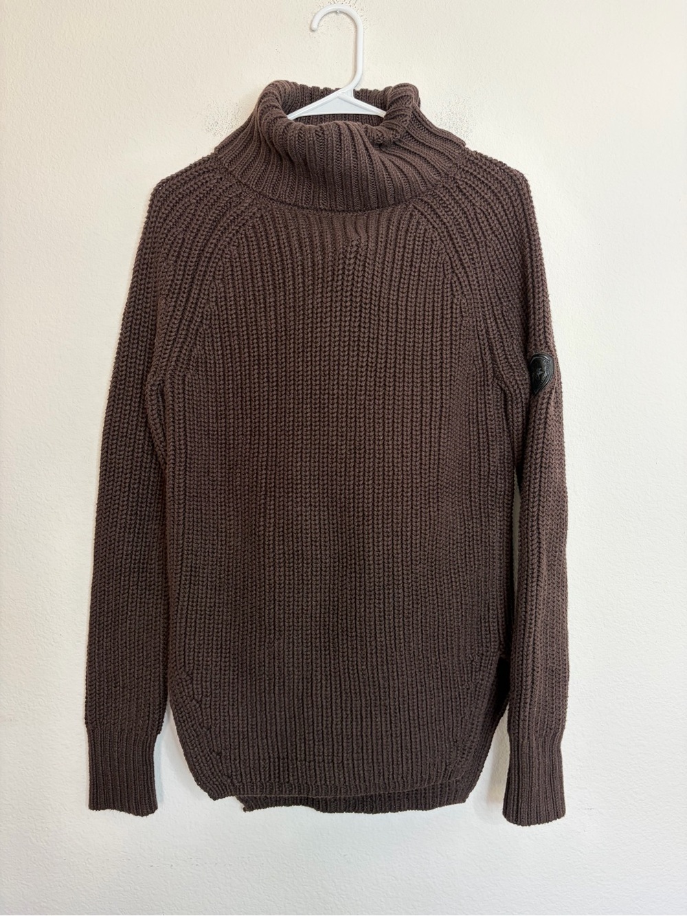 NWT Alp n Rock Espresso Simone Brown Turtleneck Cowl Neck Sweater Size S